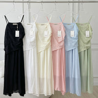 Lila Floral Layered Cami Dress