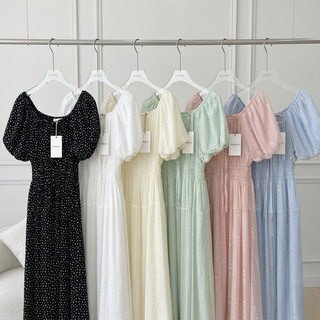 Clara Puff Sleeve Maxi Dress