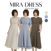 Mira Pearl Button Maxi Dress - all colours