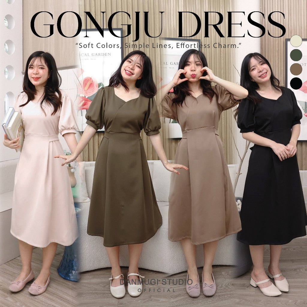 Gigi Square Neck Maxi Dress - all colours