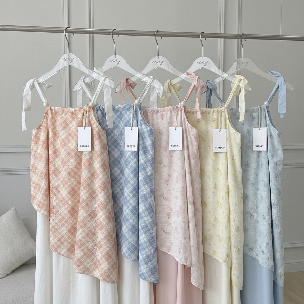 Hazel Ribbon Shoulder Dress