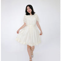 Cream with waist tie