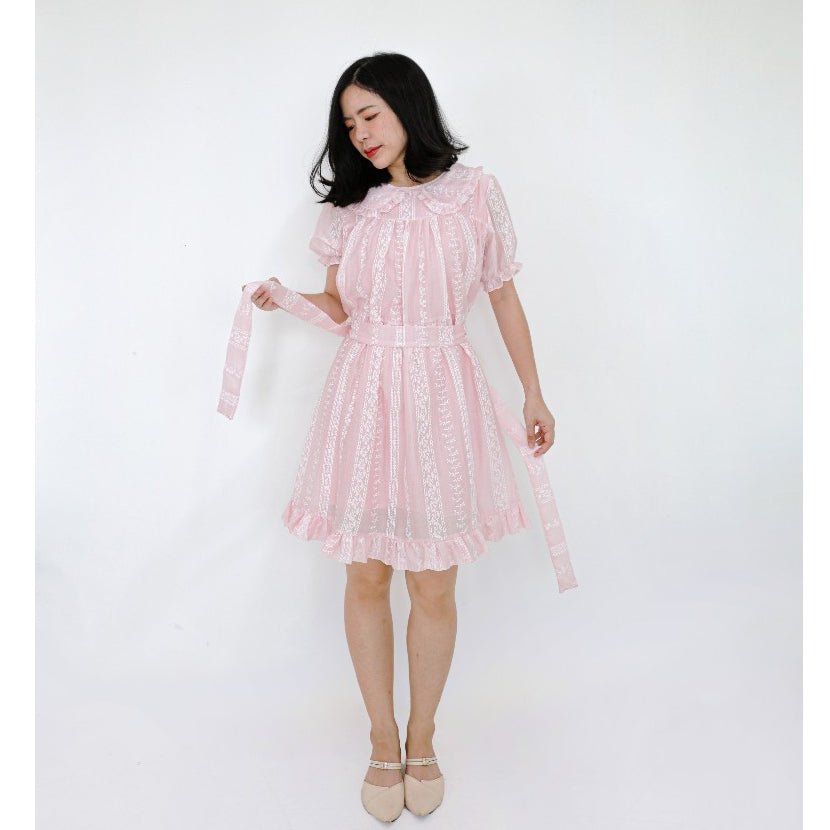 Pink with waist tie