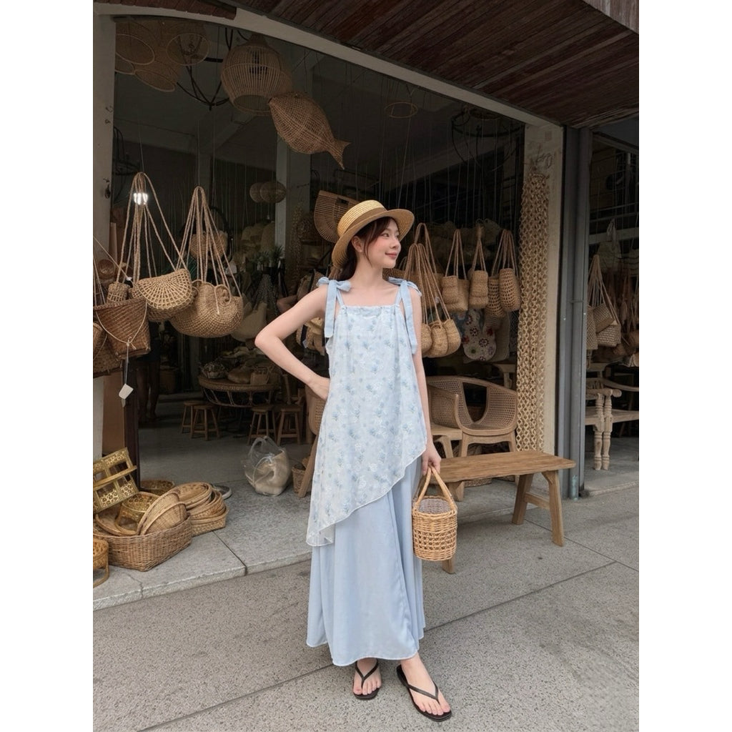 Hazel Ribbon Shoulder Dress