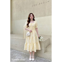 Pia Pearl Smocked Midi Dress