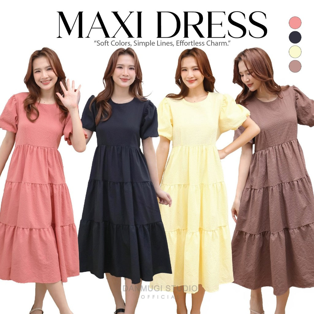 Margot Tiered Maxi Dress - all colours