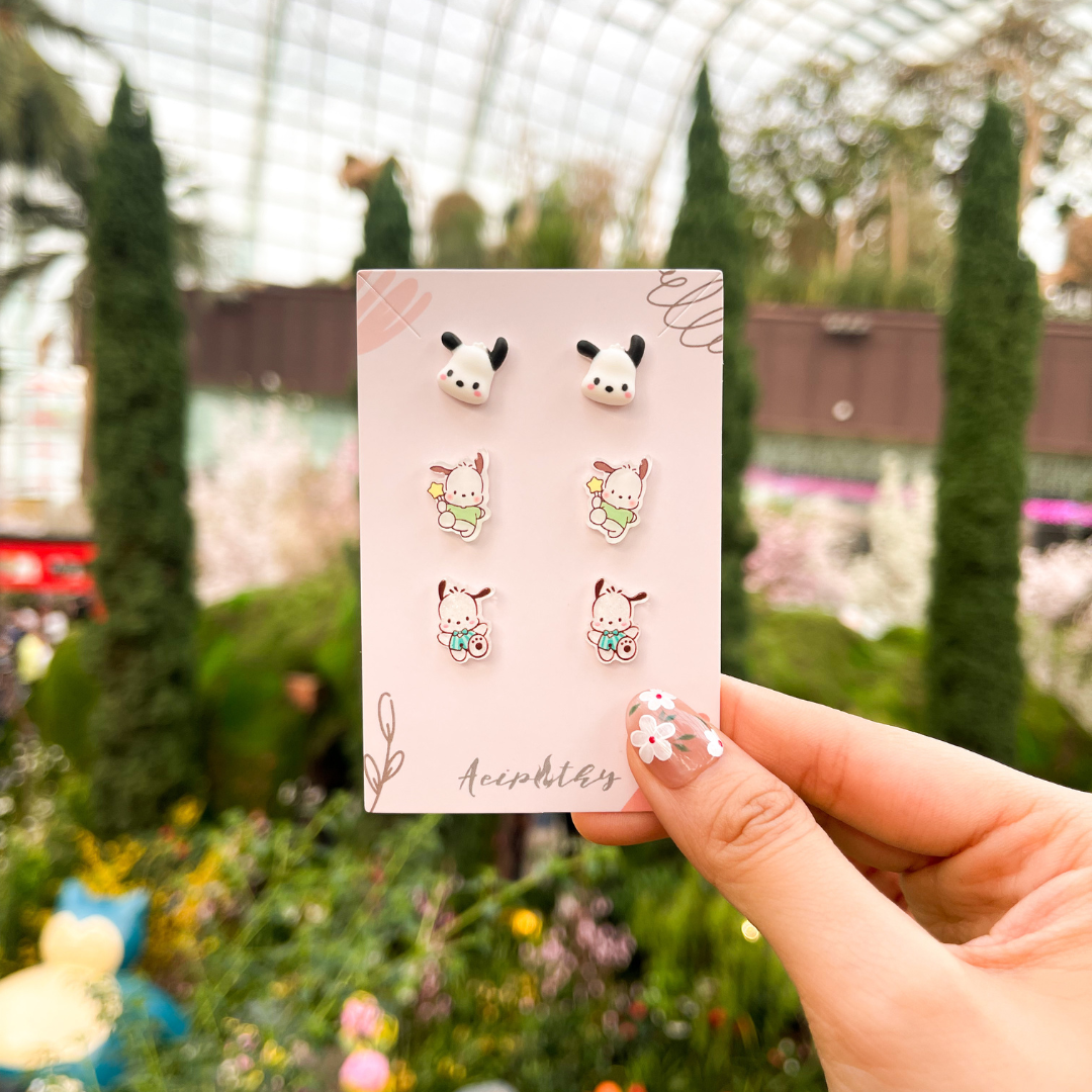 Pochacco Ear Studs