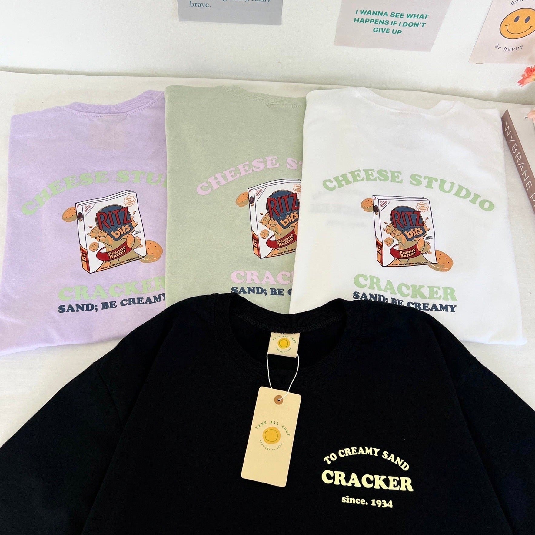 Cheese Cracker Oversized Tee