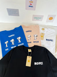 Triple Snoopy Oversized Tee