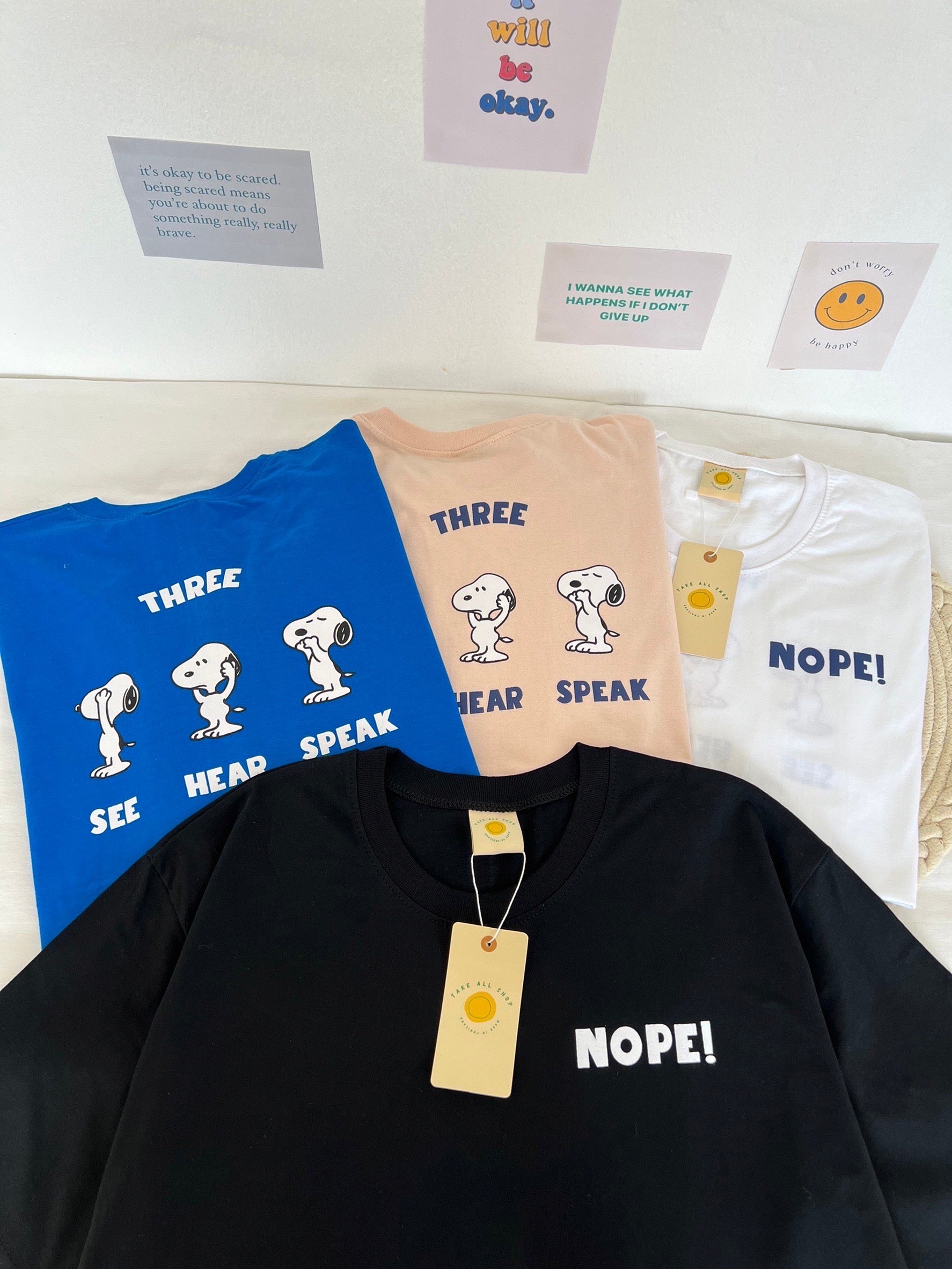 Triple Snoopy Oversized Tee