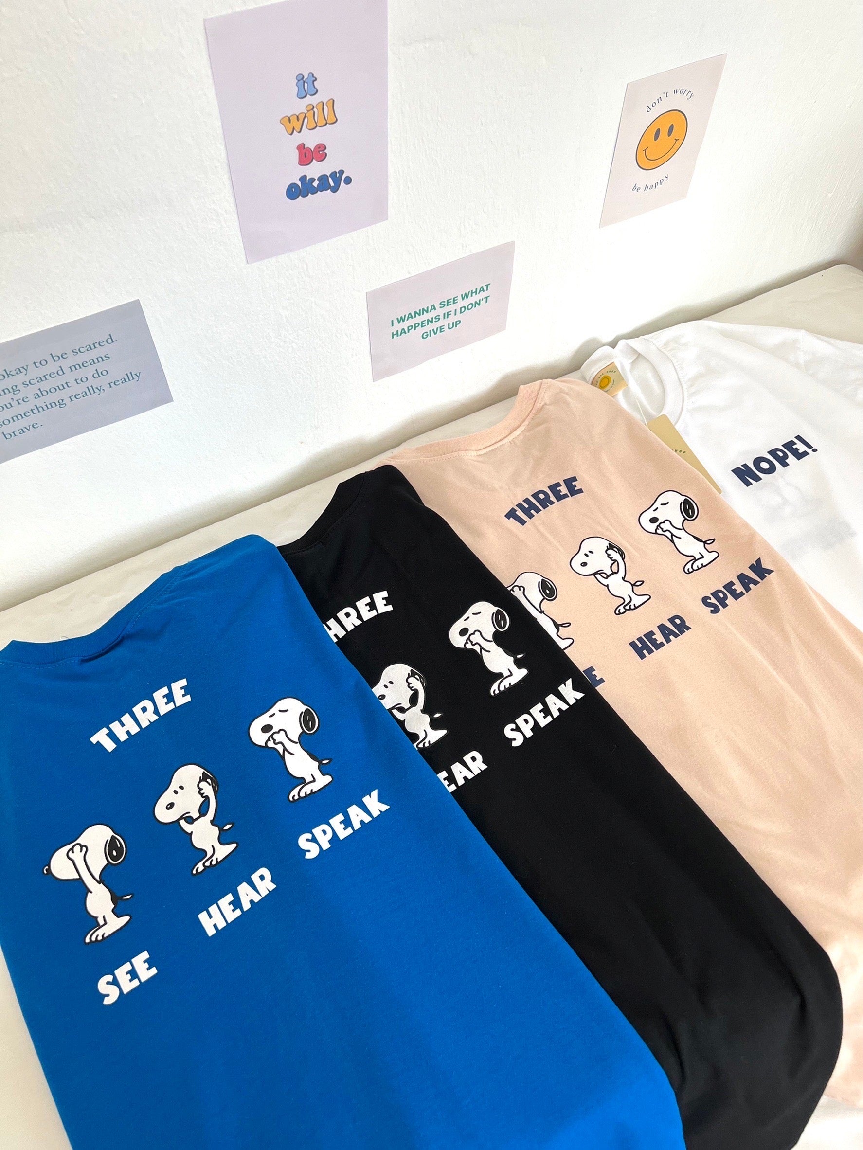 Triple Snoopy Oversized Tee