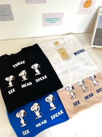 Triple Snoopy Oversized Tee